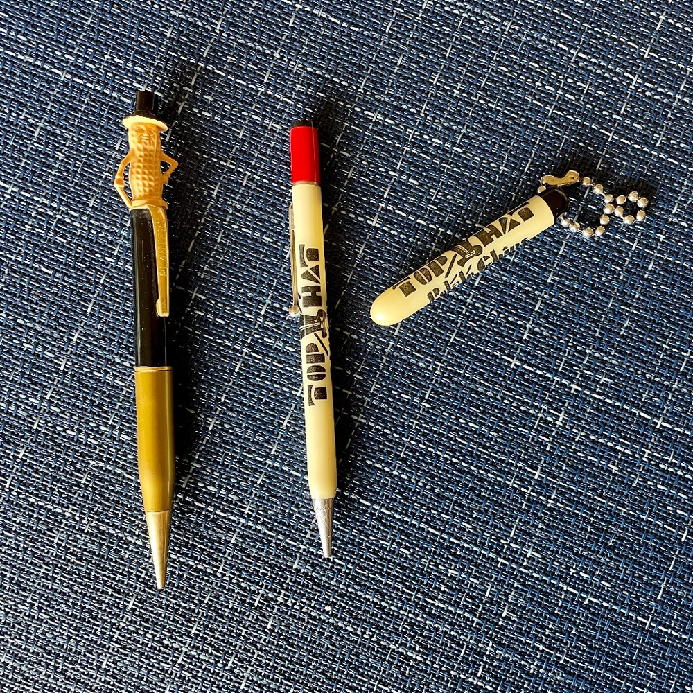 Vintage Mr Peanut and Top Hat Chips Pencils